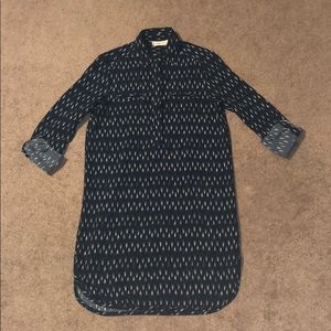 TORY BURCH | navy blue & white dress